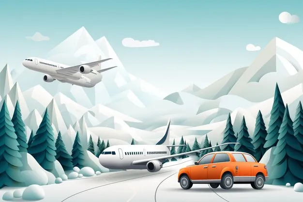 Taxi Transfer Flughafen Innsbruck Skigebiet Tirol - Winterlandschaft